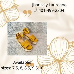 Yellow sandals